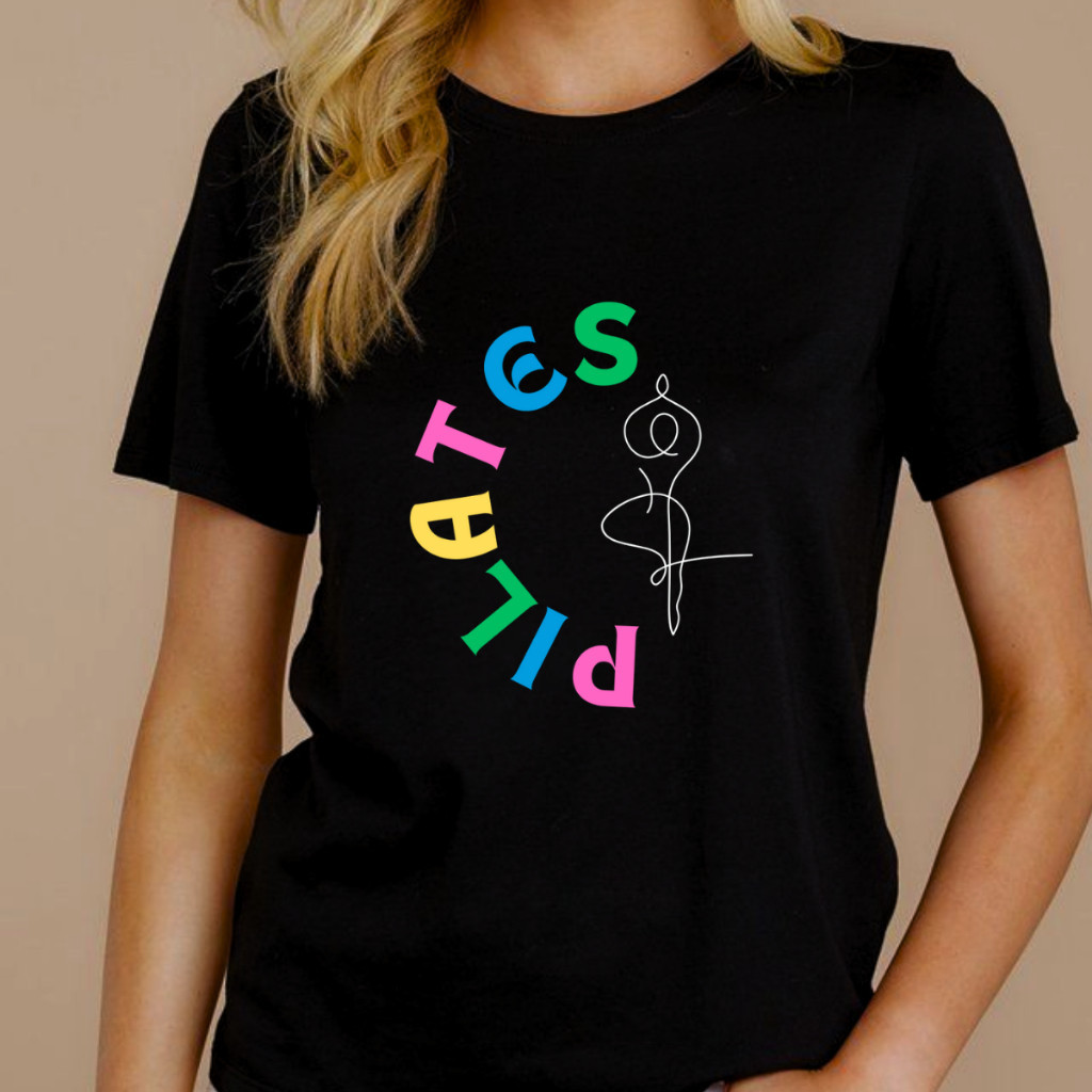 Camiseta Camisa Pilates Blusa Feminina Fisioterapia Algodão Camiseta Básica Treino Camiseta Camisa Pilates Blusa Feminina Fisioterapia Algodão Camiseta Básica Treino