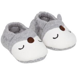 Pantufas Antiderrapente Bebê (Cinza
