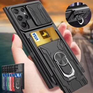 Capa Para Samsung S26 Ultra Plus S25FE S25 S24FE S24 S23 S22 S21 FE Armadura À Prova De Choque Slot Cartão Suporte De An - Oferta na Shopee