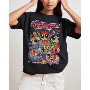 Camiseta Unissex Feminino Powerpuff Girls Vintage Streetwear Algodão Premium - Oferta na Shopee
