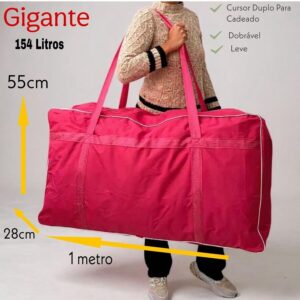Mala Grande Gigante Sacolão Para Viagem Mudança - Oferta na Shopee