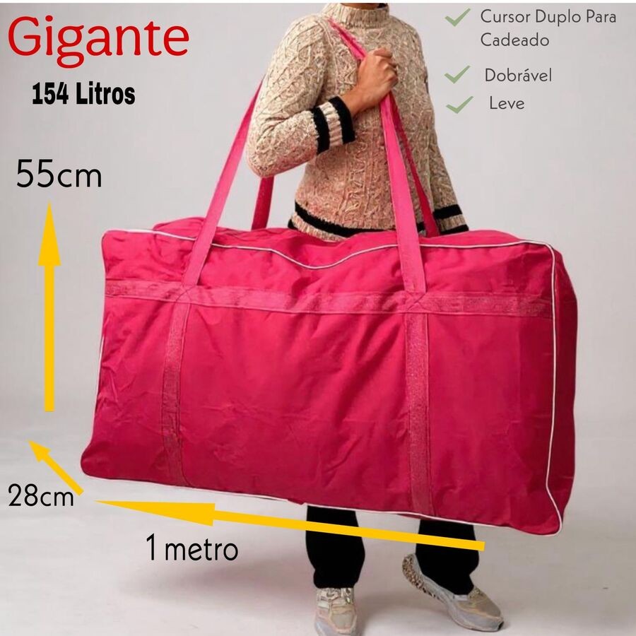 Mala Grande Gigante Sacolão Para Viagem Mudança Mala Grande Gigante Sacolão Para Viagem Mudança - Oferta na Shopee