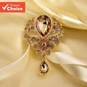 Broche Elegante – Alfinete De Joia Vintage Exagerado
