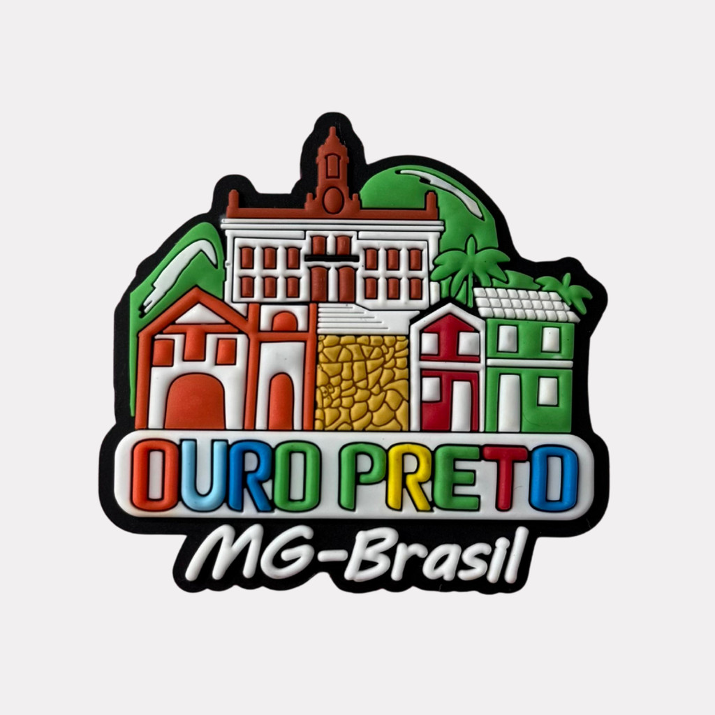 Ímã Ouro Preto MG Casinhas - Imã de Geladeira Emborrachado Ímã Ouro Preto MG Casinhas - Imã de Geladeira Emborrachado - Oferta na Shopee