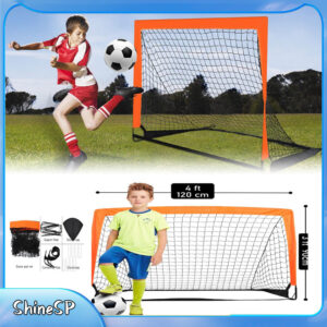 120*90*90cm Rede De Futebol Gol Dobrável Duplo P/ Infantil Portátil Novo - Oferta na Shopee