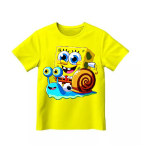 Camisa Camiseta blusa  Infantil do Bob Esponja algodão - Oferta na Shopee