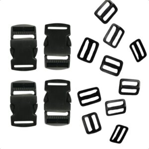Kit 4 Fivelas Engate Rápido 30mm + 8 Reguladores Mochilas - Oferta na Shopee