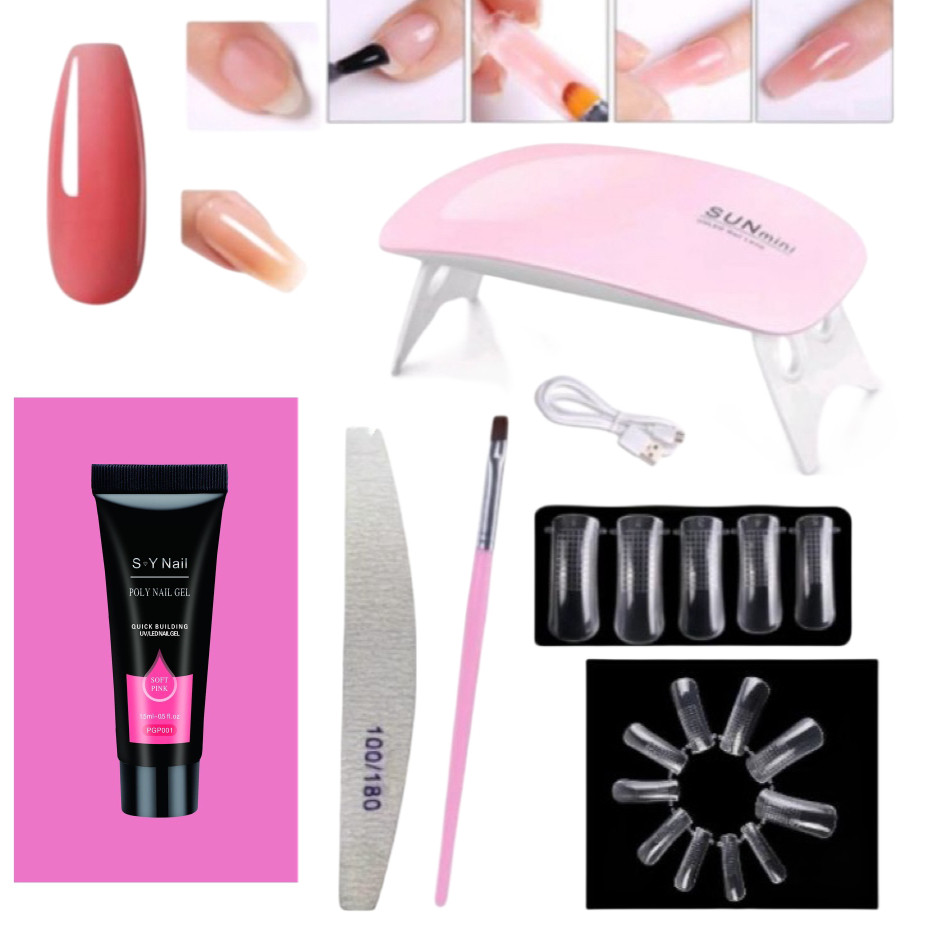 Kit Poligel Extensão Um SUN MINI Cabine Uv Poligel 15g + Formulário F1 20 PC + Lixa + Escova + Cabine Sun Mini Kit Kit Poligel Extensão Um SUN MINI Cabine Uv Poligel 15g + Formulário F1 20 PC + Lixa + Escova + Cabine Sun Mini Kit - Oferta na Shopee