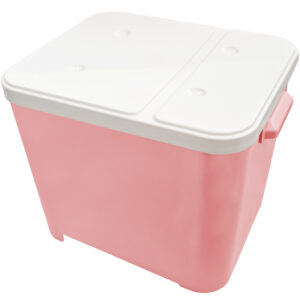 Container Guardar Ração Cachorro Gato Dog Canister Furacão Pet 15kg Antiformiga Rosa Bebe - Oferta na Shopee
