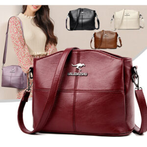 Bolsa Transversal Elegante Pequeno Ombro Feminina Couro PU Macio - Oferta na Shopee