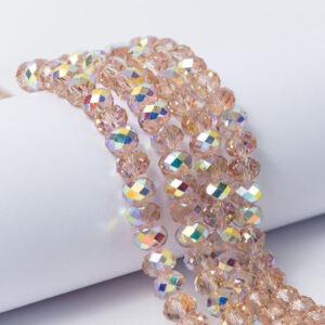 Fio Cristal De Zircônia Ambar 8mm Aprox. 75 Contas - Oferta na Shopee