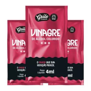 Vinagre Em Sachê Grilo Caixa Com 184 Unidades De 4ml - Oferta na Shopee