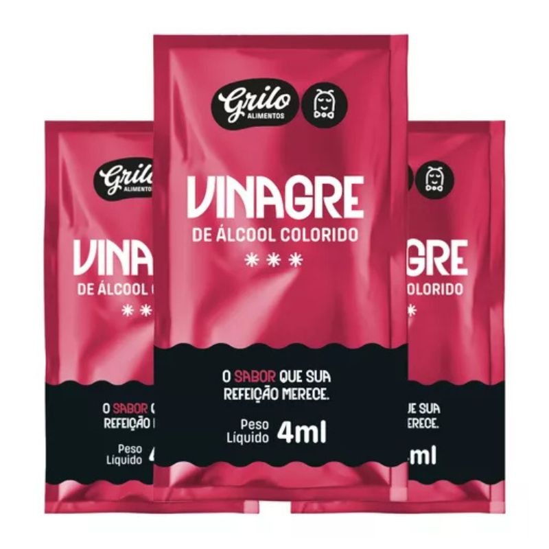 Vinagre Em Sachê Grilo Caixa Com 184 Unidades De 4ml Vinagre Em Sachê Grilo Caixa Com 184 Unidades De 4ml - Oferta na Shopee