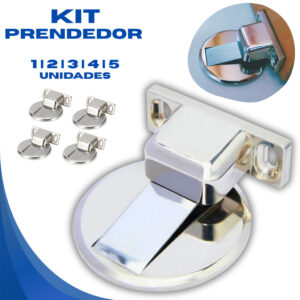 Prendedor Fixador de Porta Magnético Adesivo Slim Inox Cromado Trava Porta Batente de Porta - Oferta na Shopee