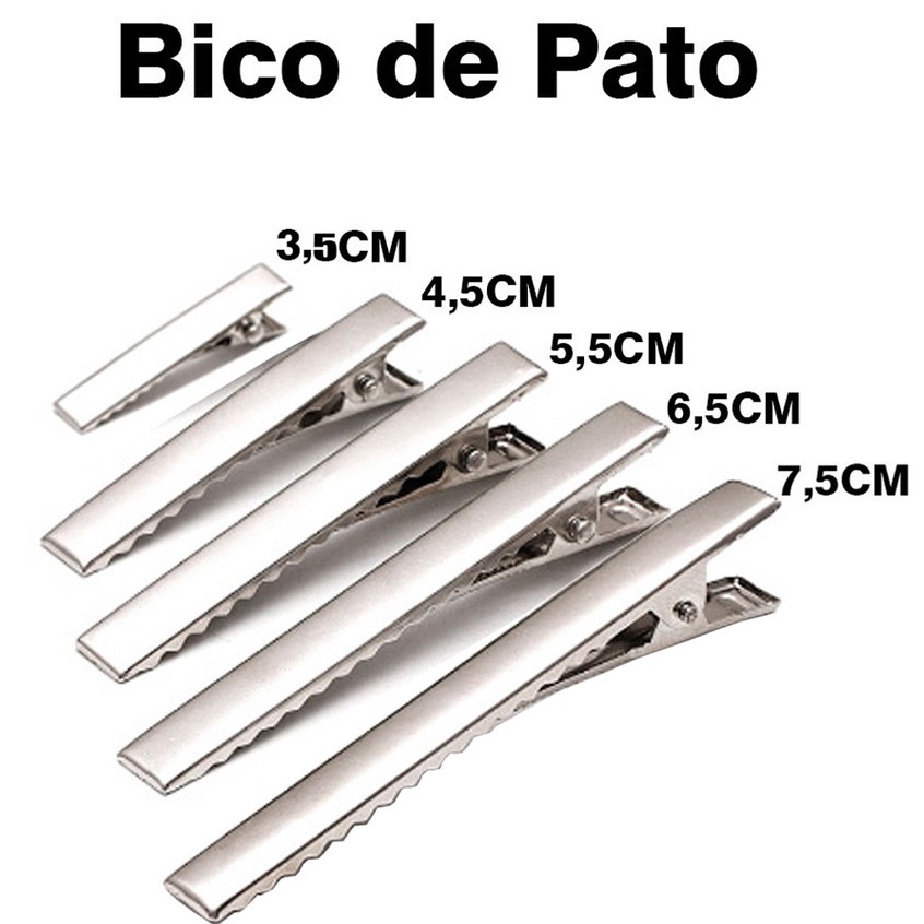 Garra Bico De Pato Presilha Jacare Grampo 10/30 Unidades De 7.5CM / 7.0 CM/ 6.5CM / 5.5CM / 4.5CM / 3.5CM/ 3.0CM Garra Bico De Pato Presilha Jacare Grampo 10/30 Unidades De 7.5CM / 7.0 CM/ 6.5CM / 5.5CM / 4.5CM / 3.5CM/ 3.0CM - Oferta na Shopee