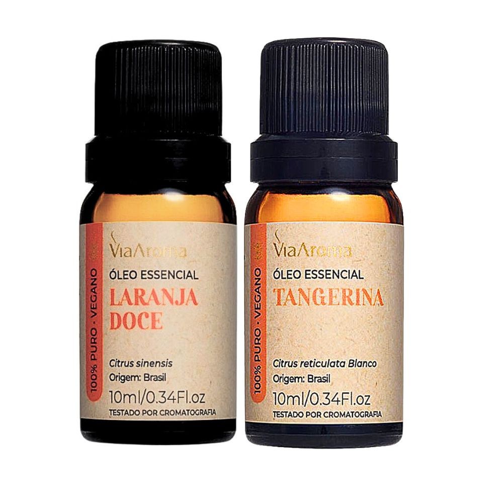 Óleo Essencial De Laranja Doce + Tangerina Via Aroma Óleo Essencial De Laranja Doce + Tangerina Via Aroma - Oferta na Shopee