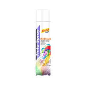 Tinta Spray Branco Semi Brilho Uso Geral Mundial Prime 400ml - Oferta na Shopee