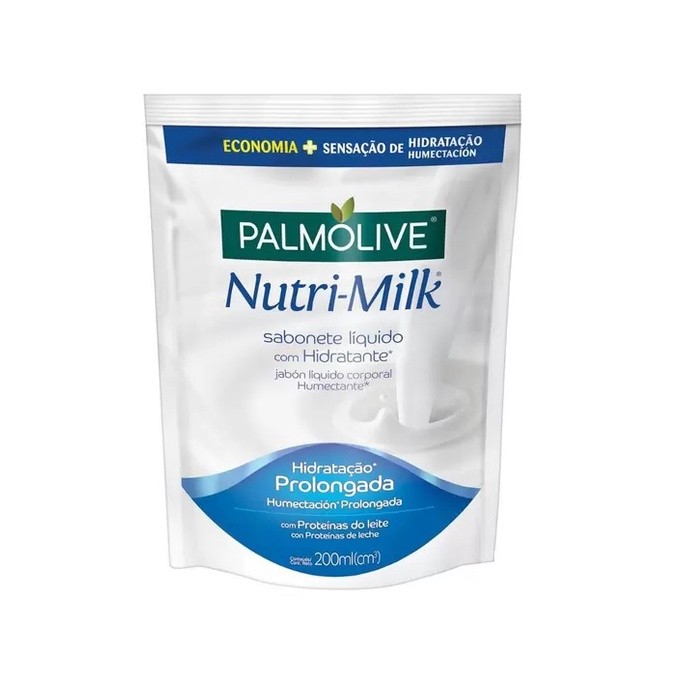 Kit com 06 un Refil Sabonete Líquido Palmolive Nutri-Milk Hidratante 200ml Kit com 06 un Refil Sabonete Líquido Palmolive Nutri-Milk Hidratante 200ml