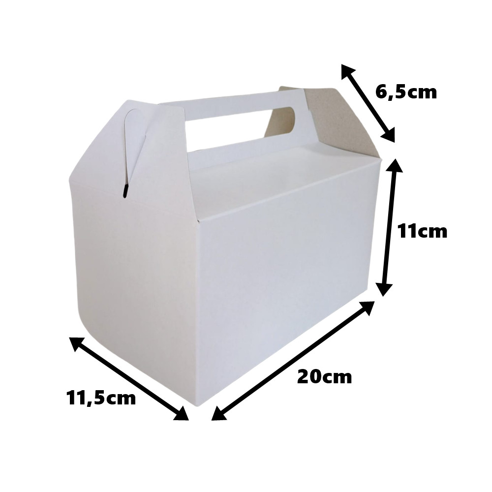 35 Caixas Maleta Branca Para Lembrancinha, Delivery, Kit Lanche, Presente, Doces 35 Caixas Maleta Branca Para Lembrancinha