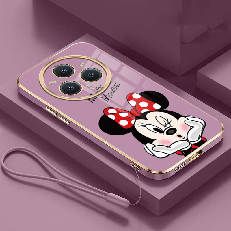 realme 14 5G 14 Pro + Elegante Minnie Mouse Brilhante Chapeamento Bordas Quadradas Caso Requintado Capa Macia realme 14 5G 14 Pro + Elegante Minnie Mouse Brilhante Chapeamento Bordas Quadradas Caso Requintado Capa Macia - Oferta na Shopee
