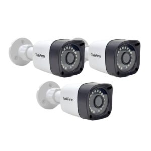 Kit 3 Câmeras Segurança Full HD 1080p 2MP Bullet 20 Metros Infravermelho 2.8mm Tudo Forte - Oferta na Shopee