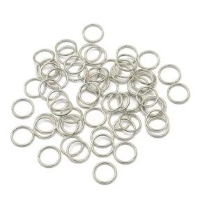 Argola Elo Metal P/ Bijuterias Prata 8mm*0.9mm 100 Peças - Oferta na Shopee