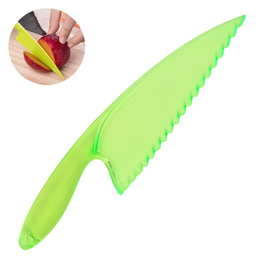 Faca de Plástico Para Bolos Sobremesas e Frutas Para Crianças Festas Cozinha Segura Faca de Plástico Para Bolos Sobremesas e Frutas Para Crianças Festas Cozinha Segura