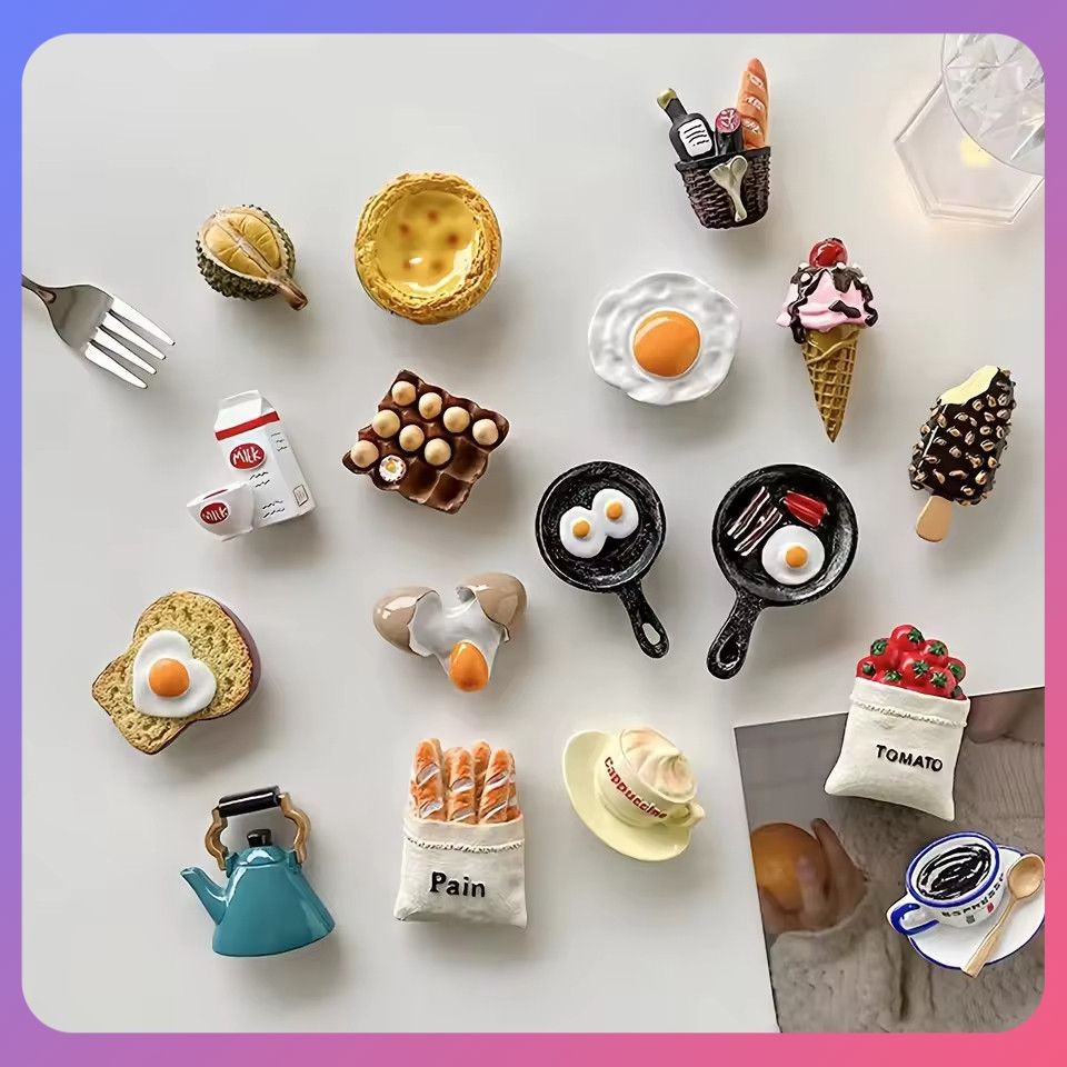 SR Simulation Food Fridge Magnets Refrigerator Magnetic Stickers Resin Egg Home Decor Magnets For Refrigerators SR Simulation Food Fridge Magnets Refrigerator Magnetic Stickers Resin Egg Home Decor Magnets For Refrigerators - Oferta na Shopee