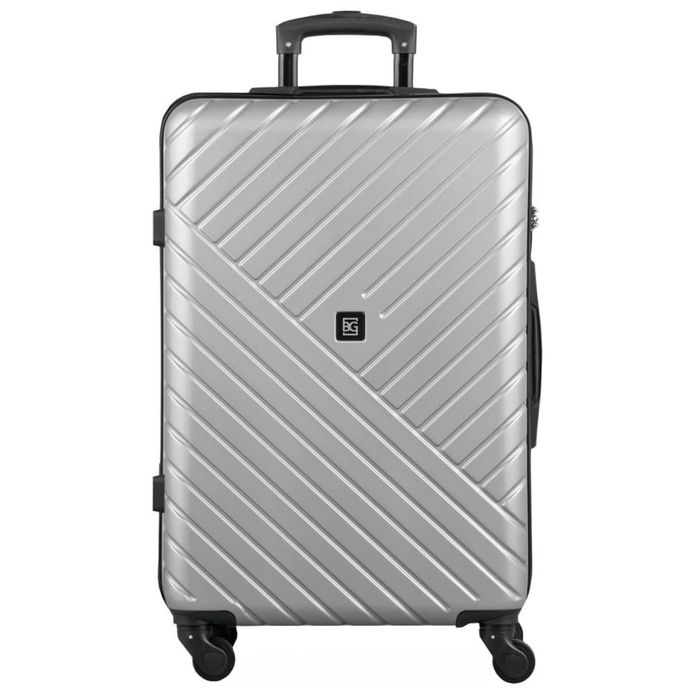 Mala Média 23 Kg ABS 4 Rodas 26″ Detroit Prata Mala Média 23 Kg ABS 4 Rodas 26″ Detroit Prata