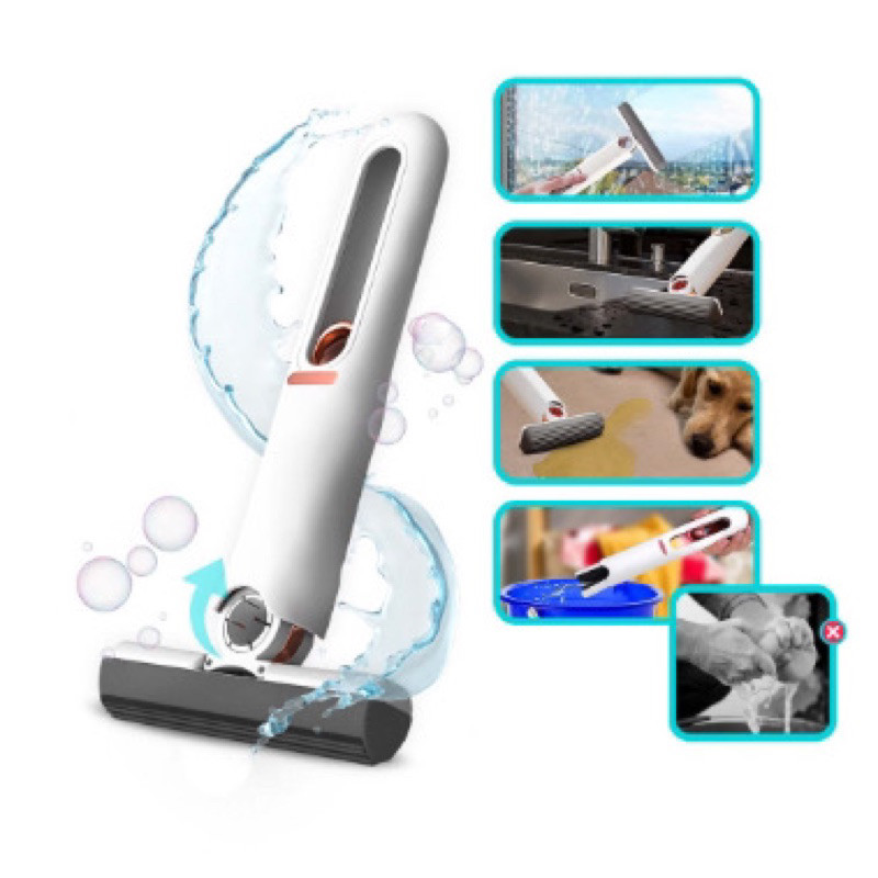 Mini Mop Esfregão Absorvente Portátil Auto Squeeze Mop Limpeza Multifuncional Mini Mop Esfregão Absorvente Portátil Auto Squeeze Mop Limpeza Multifuncional