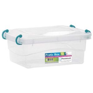 CAIXA PLASTICA MULTIUSO PRATIC BOX 1L 18X13X7CM PARAMOUNT - Oferta na Shopee