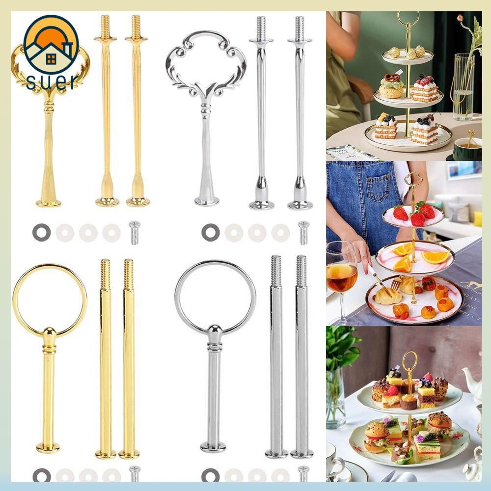 Suporte De Bolo SUEBR , Placa De Liga De Zinco De 2 Camadas , Alça De Bandeja De 3 De Hardware Para Festa De Casamento Suporte De Bolo SUEBR , Placa De Liga De Zinco De 2 Camadas , Alça De Bandeja De 3 De Hardware Para Festa De Casamento