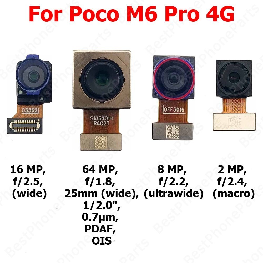 Câmera Para Xiaomi Poco M6 Pro 4G PocoM6 M6Pro Traseira Voltada A Frente Frontal Selfie Módulo De Peças Do Telefone Móve Câmera Para Xiaomi Poco M6 Pro 4G PocoM6 M6Pro Traseira Voltada A Frente Frontal Selfie Módulo De Peças Do Telefone Móve - Oferta na Shopee