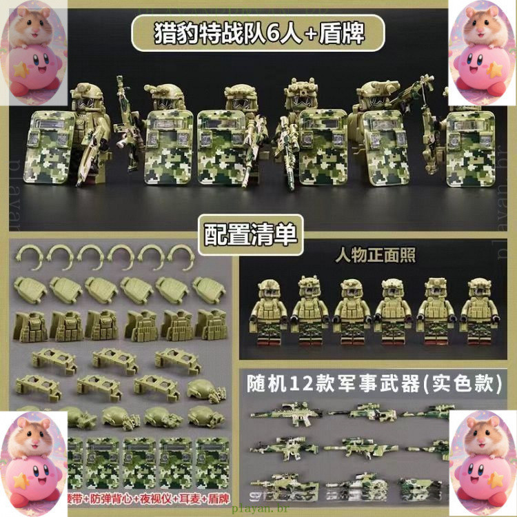 Lego blocos de construção série militar fantasma minifiguras camuflagem soldados armados selos meninos DIY educação cien Lego blocos de construção série militar fantasma minifiguras camuflagem soldados armados selos meninos DIY educação cien