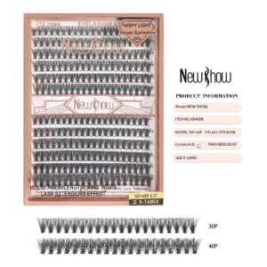 New Show Cartela De Cilios Tufo Tufinho Tipo Combinado 0.07D 9-14MIX - Oferta na Shopee