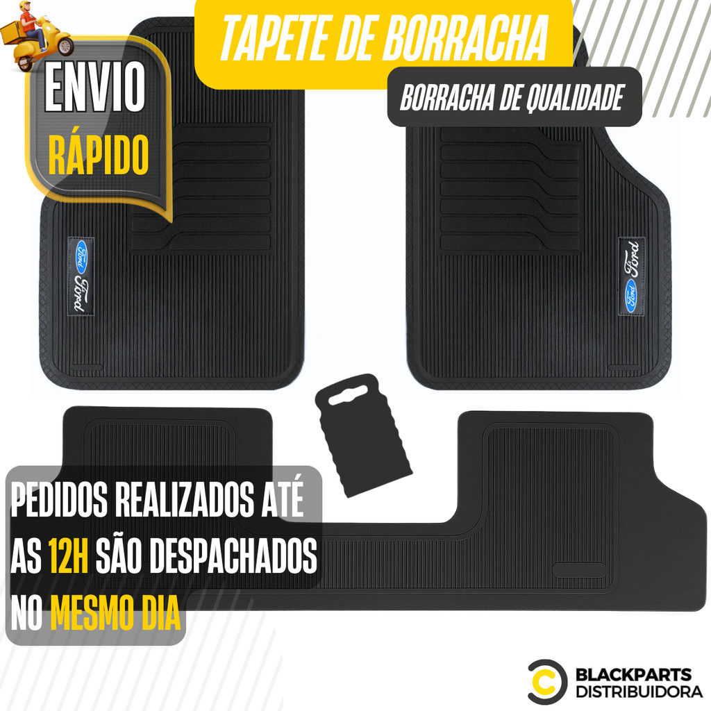 Jogo Tapete De Borracha Personalizado Ford 5 Peças Luxo Jogo Tapete De Borracha Personalizado Ford 5 Peças Luxo