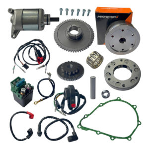 Partida Elétrica Fan 125 Ks 2009 2010 2011 2012 2013 2014 2015 Com Volante Kit Completo - Oferta na Shopee