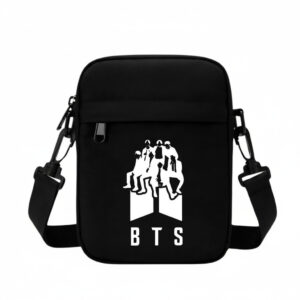 Bolsa Banda BTS Grupo K-POP Transversal Shoulder Bag Tiracolo Dorama Pochete Unisex - Oferta na Shopee