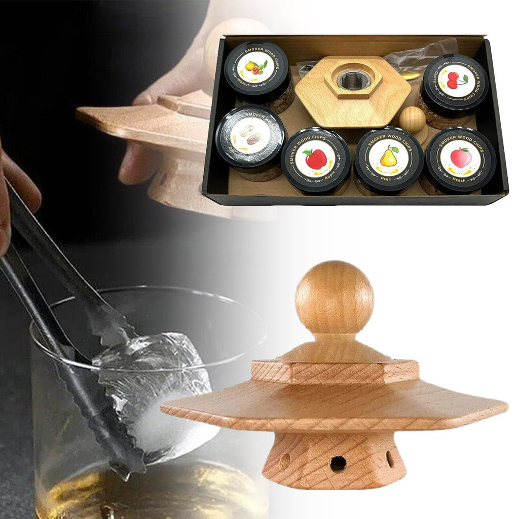Conjunto de Seis Sabores Kit de Defumador de Coquetéis Acessórios de Bar de Bebidas de Madeira Defumada Whisky D 4K1J Conjunto de Seis Sabores Kit de Defumador de Coquetéis Acessórios de Bar de Bebidas de Madeira Defumada Whisky D 4K1J - Oferta na Shopee