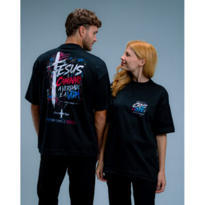 Camiseta Oversized Cristã “João 14:6” O Único Caminho Streetwear Exclusiva - Oferta na Shopee