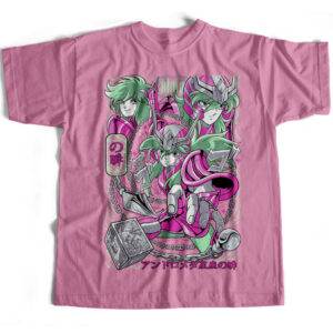 Camiseta Básica Shun de Andromeda V3 Cavaleiros do Zodiaco CDZ Estampada 100% Algodão Slim Várias Cores - Oferta na Shopee