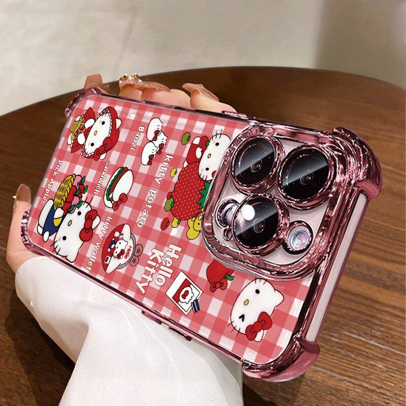Morango Hello Kitty Shell Para Xiaomi Redmi 15C Note 15 PRO Plus 14C 13C 13 12 14 11 11S 5G Capa De Celular Adorável Tra Morango Hello Kitty Shell Para Xiaomi Redmi 15C Note 15 PRO Plus 14C 13C 13 12 14 11 11S 5G Capa De Celular Adorável Tra