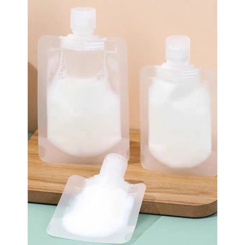 KIT 6PCS saco frasco multiuso plástico 100ml/50ML para amostras de embalagem de loção dobrável para viagem álcool KIT 6PCS saco frasco multiuso plástico 100ml/50ML para amostras de embalagem de loção dobrável para viagem álcool - Oferta na Shopee