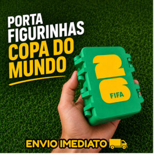 Caixa Porta Figurinhas do álbum Copa do Mundo 2026