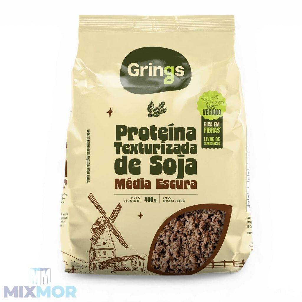 PROTEINA DE SOJA MEDIA ESCURA 400G GRINGS PROTEINA DE SOJA MEDIA ESCURA 400G GRINGS - Oferta na Shopee