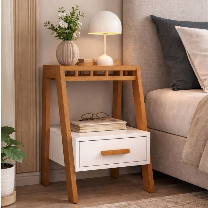 Mesa de Cabeceira para Quarto com Gaveta Mesa de Cabeceira para Quarto com Gaveta
