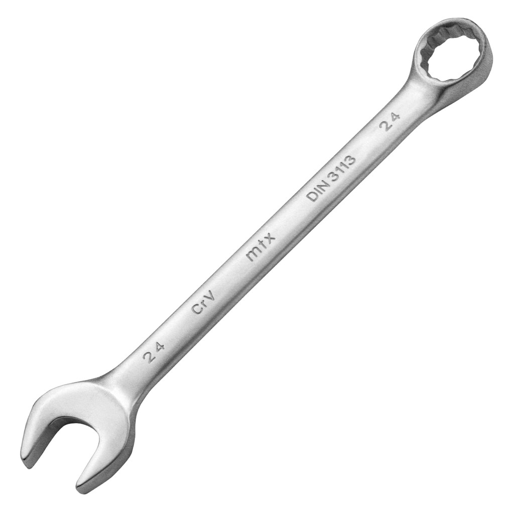 Chave Combinada MTX Cromo Vanádio Fosca 24mm 1 Peça Chave Combinada MTX Cromo Vanádio Fosca 24mm 1 Peça