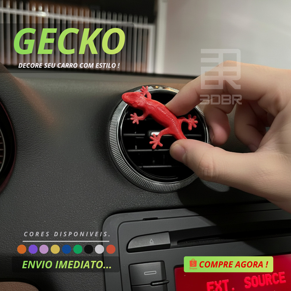 Lagartixa Gecko para difusor de ar do carro, decoração acessórios carro Audi Divertido Barato Lagartixa Gecko para difusor de ar do carro