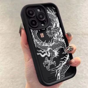 Capa Para Samsung A17 A07 A56 A36 A55 A54 A16 A15 A14 A05S A51 A52 A34 A35 A32 A13 Dragão Da Sorte Fosca LUSSIY07 - Oferta na Shopee