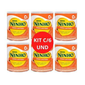 KIT C/ 6 LEITE NINHO ZERO LACTOSE 380G - Oferta na Shopee